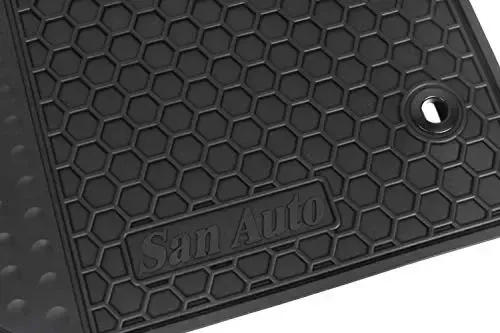 Car Floor Mats Custom Fit for Toyota Camry 8th 2018 2019 2020 2021 2022 2023 2024 Full Black Rubber Car Floor Liners Set All Weather Season Protection Heavy Duty Odorless - SAN AUTO (1)