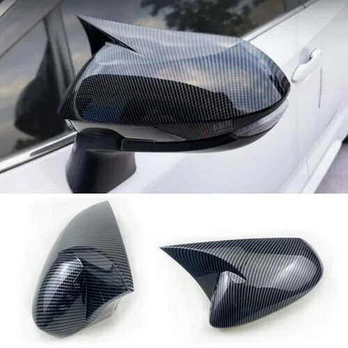Toyota Corolla 2020 2021 2022 2023 2024 uchun Avtomobil O'qiz Bo'g'izi Yon Orqa Ko'rinish Ko'zgu Qopqog'i Qanot Ko'zgu Himoya Bezash Qopqoqlari Avto Tashqi Bezash Aksessuarlari (Karbon Tolali Rang) - TKREENO