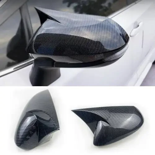 Toyota Corolla 2020 2021 2022 2023 2024 uchun Avtomobil O'qiz Bo'g'izi Yon Orqa Ko'rinish Ko'zgu Qopqog'i Qanot Ko'zgu Himoya Bezash Qopqoqlari Avto Tashqi Bezash Aksessuarlari (Karbon Tolali Rang) - 1