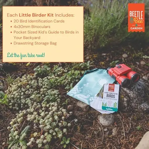 Beetle & Bee, Little Birder Set, Kids Backyard Bird Watching Set, FSC Certified, for Boys & Girls Age 5+ - 5