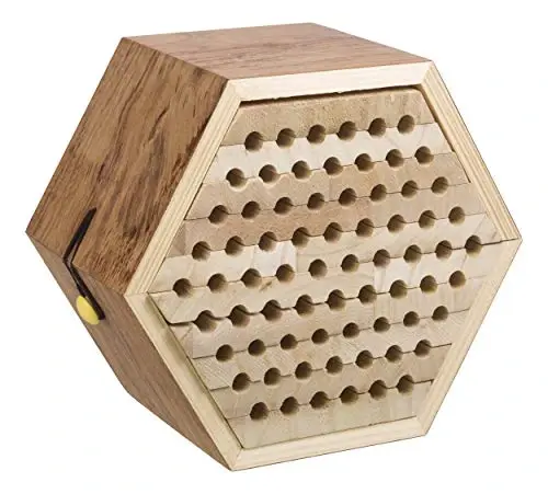 Toysmith Beetle & Bee Solitary Bee Habitat - DIY Kids Art Craft Outdoor Bee Kit, Educational Kit for Kids, No Hardware/No Glue Required, 13 Wooden Pieces, FSC Certified, Intended for Age 8+ - 3