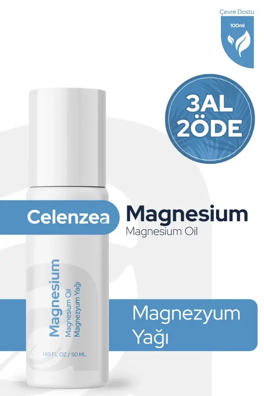 Toza Magniy Moyi Tabiiy O'simlik Sprey Massaj Moyi Magnesium Oil 50ml - CELENZEA