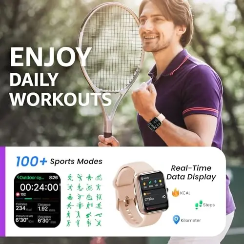 TOZO 2025 New Upgraded Smart Watch for Men Women for iPhone&Android, 1.83