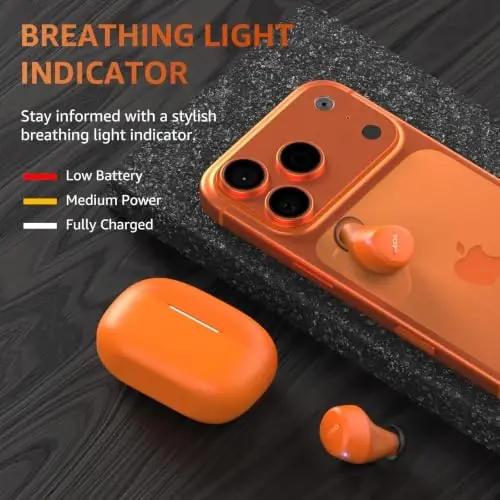 TOZO A1 Wireless Earbuds Bluetooth 5.3 Light Weight in Ear IPX5 Waterproof Headphones 2 Mic for AI Calls, Immersive Premium Sound Bass Headset with Charging Case, 32 Presets EQ Customization via App - 2