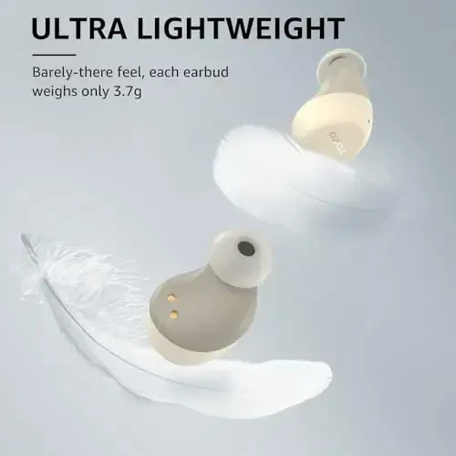 TOZO A1 Wireless Earbuds Bluetooth 5.3 Light Weight in Ear IPX5 Waterproof Headphones 2 Mic for AI Calls, Immersive Premium Sound Bass Headset with Charging Case, 32 Presets EQ Customization via App - 3