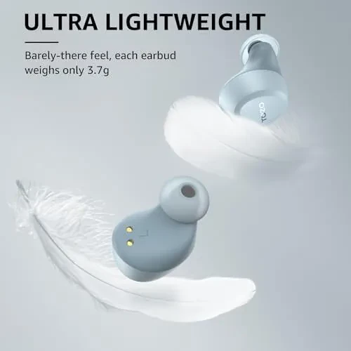 TOZO A1 Wireless Earbuds Bluetooth 5.3 Light Weight in Ear IPX5 Waterproof Headphones 2 Mic for AI Calls, Immersive Premium Sound Bass Headset with Charging Case, 32 Presets EQ Customization via App - 1