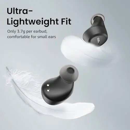 TOZO A1 Wireless Earbuds Bluetooth 5.3 Light Weight in Ear IPX5 Waterproof Headphones 2 Mic for AI Calls, Immersive Premium Sound Bass Headset with Charging Case, 32 Presets EQ Customization via App - 4