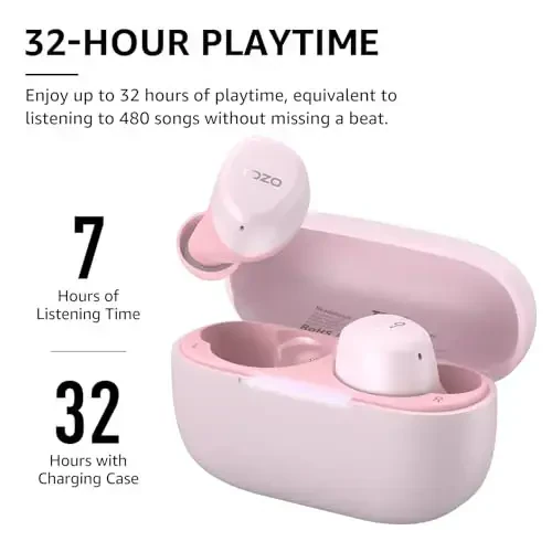 TOZO A1 Mini Wireless Earbuds Bluetooth 5.3 in Ear Light-Weight Headphones Built-in Micro, IPX5 Waterproof, Immersive Premium Sound Long Distance Connection Headset with Charging Case - 5