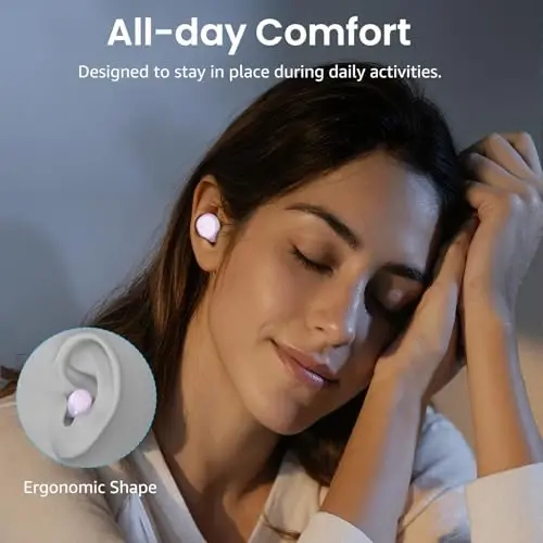 TOZO A1 Wireless Earbuds Bluetooth 5.3 Light Weight in Ear IPX5 Waterproof Headphones 2 Mic for AI Calls, Immersive Premium Sound Bass Headset with Charging Case, 32 Presets EQ Customization via App - 4