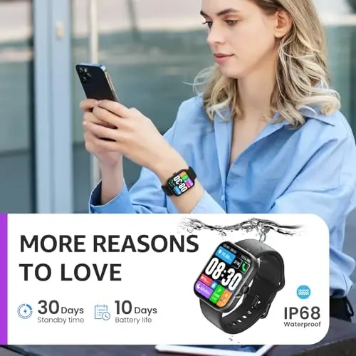 TOZO Smart Watch for Men Women for iPhone&Android, 1.83