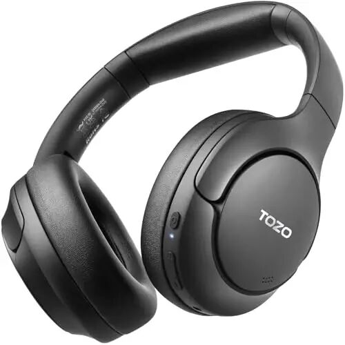 TOZO Hybrid Active Noise Cancelling Headphones, Wireless Over Ear Bluetooth Headset, 60H Playtime, Hi-Res Audio Custom EQ via App Deep Bass Comfort Fit Ear Cups, for Home Office Travel - 3
