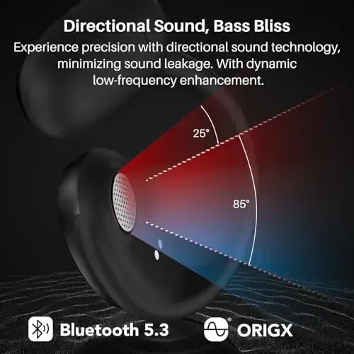 TOZO OpenEgo Беспроводные наушники с открытым ухом, спортивные наушники Bluetooth 5.3 с крючками для ушей для длительного воспроизведения с цифровым дисплеем, двойной микрофон для четкого разговора, водонепроницаемые для бега и тренировок - 1