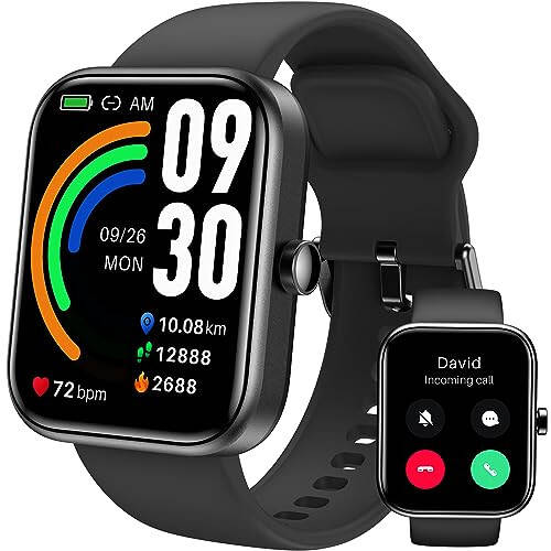 TOZO S3 Smart Watch (Javob/Qo'ng'iroq qilish) Bluetooth Fitness Tracker yurak urish tezligi, qon kislorodini kuzatish, uyqu kuzatish IP68 suv o'tkazmaydigan 1.83 dyuymli HD rangli erkaklar va ayollar uchun iPhone va Android bilan mos keladi - 1