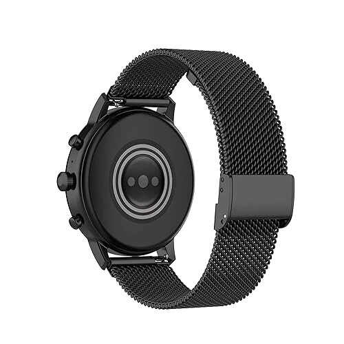 E ECSEM Metal Bands Compatible for TOZO S6/S5/S3 Women Men Stainless Steel Mesh Adjustable Watch Strap Replacement Wristband for TOZO S6 S5 S3 Smart Watch Accessories - E