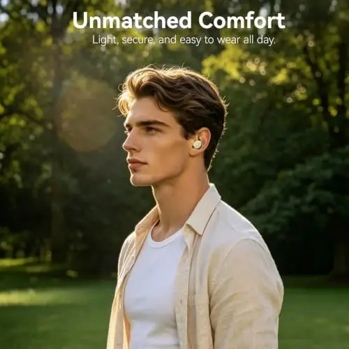TOZO T10 Bluetooth 5.3 Wireless Earbuds, Deep Bass Stereo, 55H Playtime, App EQ Customization, Wireless Charging Case, IPX8 Waterproof, Ergonomic Fit for in-Ear Headphones - 3