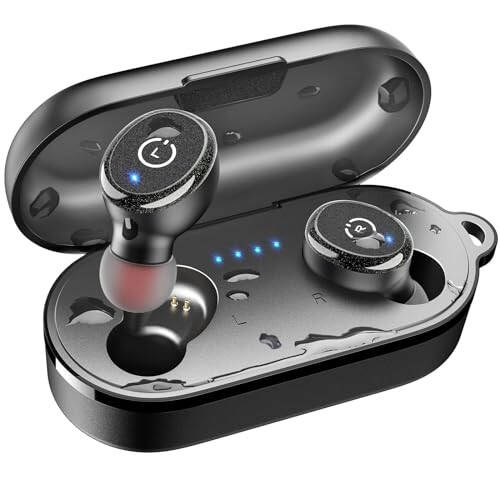 TOZO T10 (Classic Edition) Bluetooth 5.3 Wireless Earbuds with Wireless Charging Case IPX8 Waterproof Stereo Headphones in Ear Built in Mic Headset Premium Sound with Deep Bass, 32 Preset EQs via APP - 7