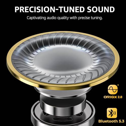 TOZO T10 (Ergonomik Nashr) Simsiz Quloqchinlar Bluetooth 5.3, Ilova Orqali Sozlashtiriladigan EQ, Ergonomik Dizayn, 55 soat Davom Etish Vaqti, Simsiz Zaryadlash Qutisi, IPX8 Su o'tkazmaydigan Quloq ichidagi Quloqchin, 2024-yilgi Yangi Nashr - 2
