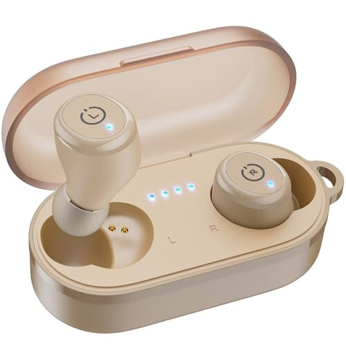 TOZO T10 (Ergonomik Nashr) Simsiz Quloqchinlar Bluetooth 5.3 Quloqchinlar, Ilova Orqali Moslashtirilgan EQ, Ergonomik Dizayn, 55 Soat O'ynash Vaqti, Simsiz Zaryadlash Qobig'i, IPX8 Su O'tkazmaydigan Ovoz Ichki Quloqcha, 2024 Yilgi Yangi Nashr - TOZO