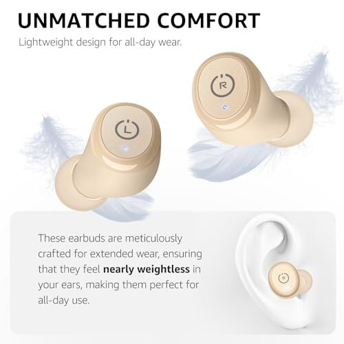 TOZO T10 (Ergonomik Nashr) Simsiz Quloqchinlar Bluetooth 5.3 Quloqchinlar, Ilova Orqali Moslashtirilgan EQ, Ergonomik Dizayn, 55 Soat O'ynash Vaqti, Simsiz Zaryadlash Qobig'i, IPX8 Su O'tkazmaydigan Ovoz Ichki Quloqcha, 2024 Yilgi Yangi Nashr - 4