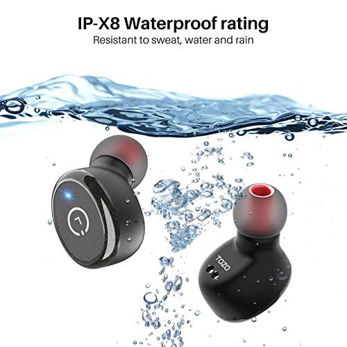 TOZO T10 (Classic Edition) Bluetooth 5.3 Wireless Earbuds with Wireless Charging Case IPX8 Waterproof Stereo Headphones in Ear Built in Mic Headset Premium Sound with Deep Bass, 32 Preset EQs via APP - 20