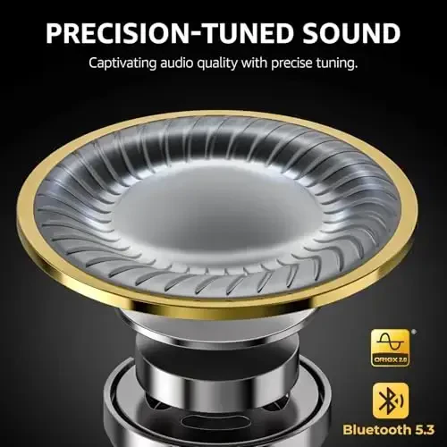 TOZO T10 (Классическое издание) Беспроводные наушники Bluetooth 5.3 с беспроводной зарядкой, водонепроницаемые стереонаушники IPX8, внутриканальные, со встроенным микрофоном, гарнитура с премиальным звуком и глубокими басами для спорта, черный - TOZO (1)