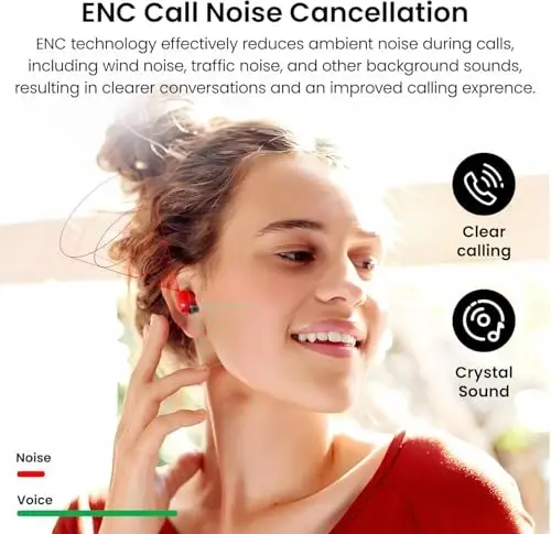 TOZO T12 (Kompakt Ergonomik Nashr) Simsiz Quloqchinlar Bluetooth 5.3 Quloqchinlar, Qo'ng'iroq ENC Shovqinni Bekitish Mikrofoni, 55 Soat O'ynash Vaqti Ilova Özlashtirish EQ IPX8 Su O'tkazmaydigan LED Raqamli Ekran Premium Ovozli Quloqchin - 6