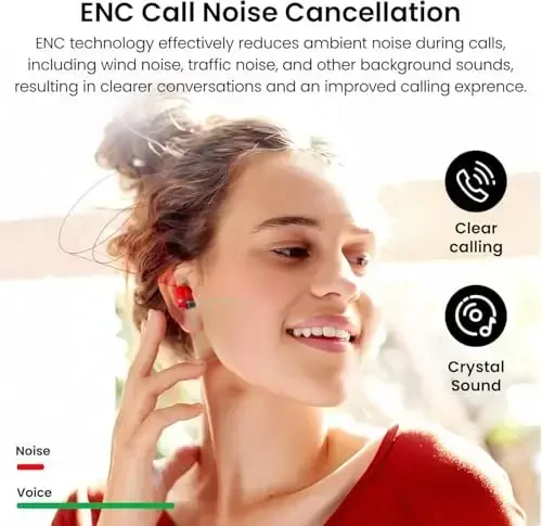 TOZO T12 (Kompakt Ergonomik Nashr) Simsiz Quloqchinlar Bluetooth 5.3 Quloqchinlar, Qo'ng'iroq ENC Shovqinni Bekitish Mikrofoni, 55 Soat O'ynash Vaqti Ilova Özlashtirish EQ IPX8 Su O'tkazmaydigan LED Raqamli Ekran Premium Ovozli Quloqchin - 6