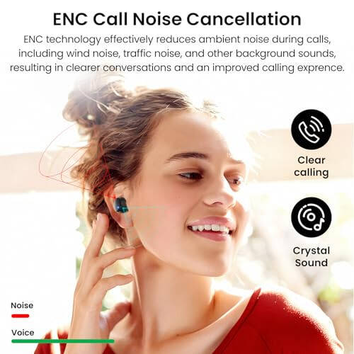 TOZO T12 (Kompakt Ergonomik Nashri) Simsiz Quloqchinlar Bluetooth 5.3 Quloqchinlar, Qo'ng'iroq ENC Shovqinni Bekitish Mikrofoni, 55 soat Davom Etuvchi O'yin Vaqti Ilova Tanlash EQ IPX8 Su O'tkazmaydigan LED Raqamli Displey Premium Ovozli Quloqchin - 5