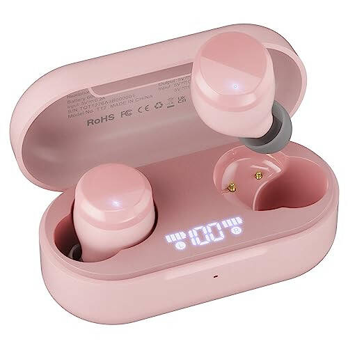 TOZO T12 (Compact Ergonomic Edition) Wireless Earbuds Bluetooth 5.3 Headphones, Call ENC Noise Cancelling Mic, 55Hrs Playtime App Customize EQ IPX8 Waterproof LED Digital Display Premium Sound Headset - 13