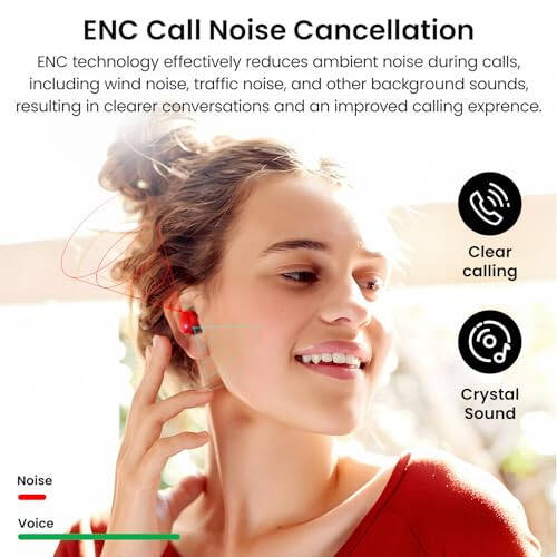 TOZO T12 (Compact Ergonomic Edition) Wireless Earbuds Bluetooth 5.3 Headphones, Call ENC Noise Cancelling Mic, 55Hrs Playtime App Customize EQ IPX8 Waterproof LED Digital Display Premium Sound Headset - 15