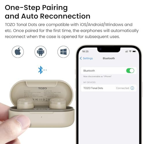 TOZO T12 (Compact Ergonomic Edition) Wireless Earbuds Bluetooth 5.3 Headphones, Call ENC Noise Cancelling Mic, 55Hrs Playtime App Customize EQ IPX8 Waterproof LED Digital Display Premium Sound Headset - 11