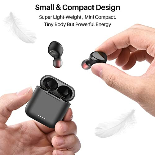 TOZO T6 (Classic Edition) True Wireless Earbuds Bluetooth 5.3 Headphones Touch Control with Wireless Charging Case IPX8 Waterproof Stereo Earphones in-Ear Built-in Mic Headset Premium Deep Bass Black - 7