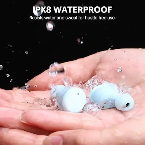 TOZO T6 (Ergonomik Nashr) Simsiz Quloqchinlar Bluetooth 5.3, Ergonomik Dizaynli Quloq ichidagi Quloqchin, Simsiz Zaryad Qutısı bilan 50 soat Davomiylik Vaqti, APP EQ Sozlanishi, IPX8 Su o'tkazmaydigan, 2024 Yil Nashri - 3