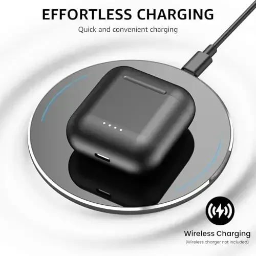 TOZO T6 Wireless Earbuds, Bluetooth Ear Buds, Stereo Sound in Ear Headphones, 50 Hours Playtime, AI Clear Call, Wireless Charging Case, APP Customizable EQs, IPX8 Waterproof Earphones - 2