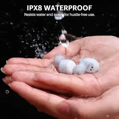 TOZO T6 Wireless Earbuds, IPX8 Waterproof Ear Buds, Stereo Bass Sound Bluetooth 5.3 Headphones in Ear, 50 Hours Playtime Earphones, Wireless Charging Case, Custom 32 EQ via APP - 5