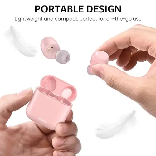 TOZO T6 Simsiz Quloqchinlar, Bluetooth 5.3 Quloqchinlar, Stereo Ovozli Quloq Ichidagi Eshitish Vositalari, 50 Soat Ijro Vaqti, Simsiz Zaryadlash Qutisi, APP Sozlanishi EQlar, IPX8 Suvga Chidamli Eshitish Vositalari - 5