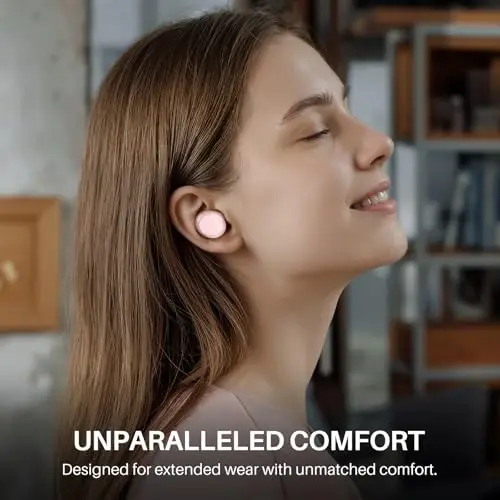 TOZO T6 Simsiz Quloqchinlar, Bluetooth 5.3 Quloqchinlar, Stereo Ovozli Quloq Ichidagi Eshitish Vositalari, 50 Soat Ijro Vaqti, Simsiz Zaryadlash Qutisi, APP Sozlanishi EQlar, IPX8 Suvga Chidamli Eshitish Vositalari - TOZO