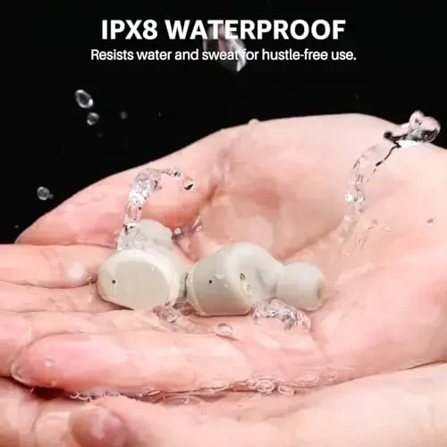 TOZO T6 Wireless Earbuds, Bluetooth 5.3 Ear Buds, Stereo Sound in Ear Headphones, 50 Hours Playtime, Wireless Charging Case, APP Customizable EQs, IPX8 Waterproof Earphones - 5