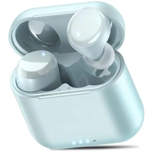 TOZO T6 Wireless Earbuds Bluetooth 5.3 Stereo Sound in Ear Headphones | OrigX Stereo Deep Bass, 40H Playtime, Lighter Ear buds, IPX8 Waterproof, wireless Charging Case, 32 EQs via APP Blue - 1