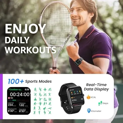 TOZO Умные часы для мужчин и женщин для iPhone и Android, 1.83