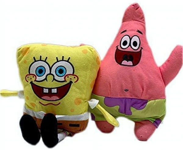 TP Soft bolalar uchun to'ldirilgan hayvonlar va peluş o'yinchoqlar, PP paxta rangli Spongebob, 6 dyuym, 2 dona. - TP