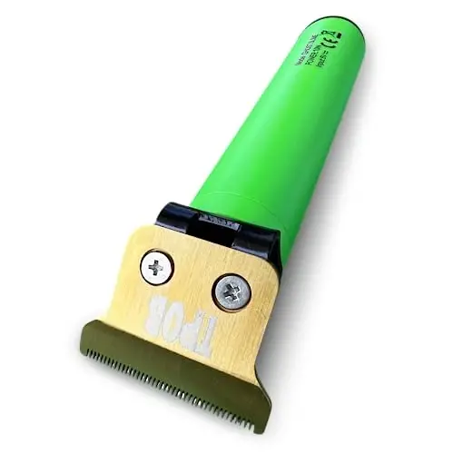 TPOB Ghost Beard Trimmer Erkaklar uchun Soch Kesuvchi, Professional Soch Trimmer Nol Bo'shliqli T-pichoqli Trimmer Simsiz Qayta Zaryadlanuvchi Chekka Kesuvchi Elektr Soqol Trimmer Ustara (Ghost Slime) - 5