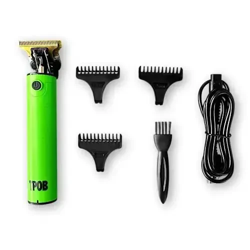 TPOB Ghost Beard Trimmer Erkaklar uchun Soch Kesuvchi, Professional Soch Trimmer Nol Bo'shliqli T-pichoqli Trimmer Simsiz Qayta Zaryadlanuvchi Chekka Kesuvchi Elektr Soqol Trimmer Ustara (Ghost Slime) - 4