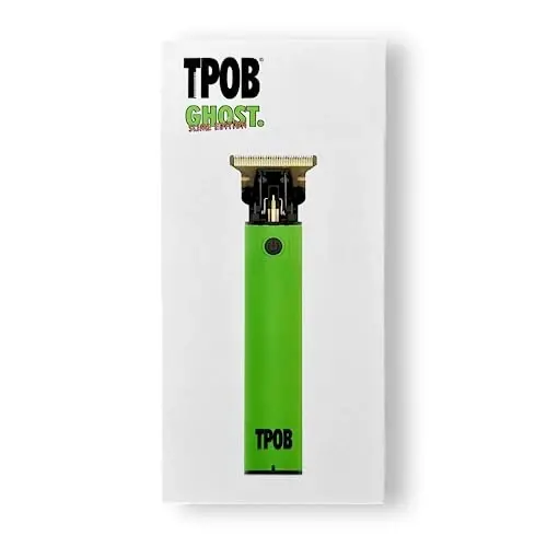 TPOB Ghost Beard Trimmer Hair Clippers for Men, Professional Hair Trimmer Zero Gapped T-Blade Trimmer Cordless Rechargeable Edgers Clippers Electric Beard Trimmer Shaver (Ghost Slime) - 6