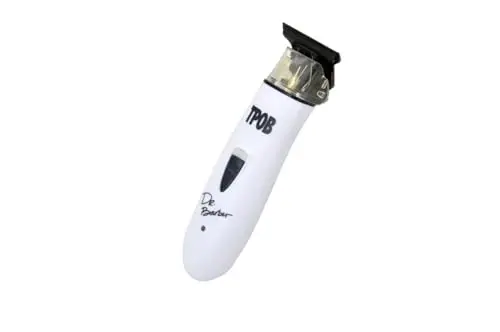 TPOB Ghost X Beard Trimmer Hair Clippers for Men, Professional Hair Trimmer DLC Blade Trimmer Cordless Rechargeable Edgers Clippers Electric Beard Trimmer Shaver for Home use or Barber (Ghost X White) - 6