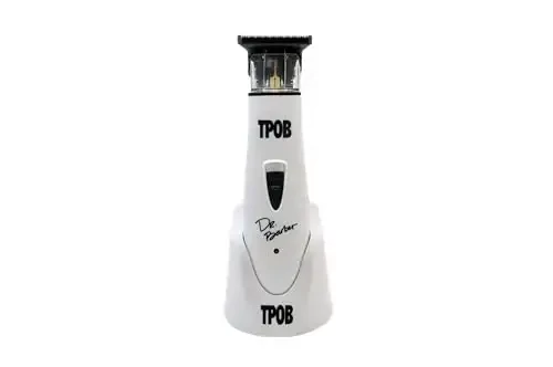 TPOB Ghost X Beard Trimmer Hair Clippers for Men, Professional Hair Trimmer DLC Blade Trimmer Cordless Rechargeable Edgers Clippers Electric Beard Trimmer Shaver for Home use or Barber (Ghost X White) - 1