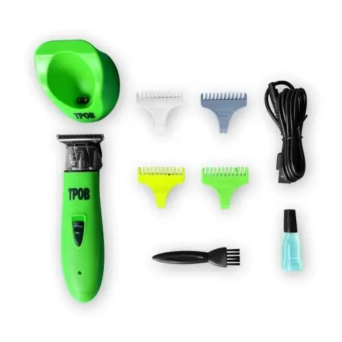 TPOB Ghost X Beard Trimmer Hair Clippers for Men, Professional Hair T-Blade Trimmer Cordless Rechargeable Edgers Clippers Electric Beard Shaver (Ghost X Slime) - 3