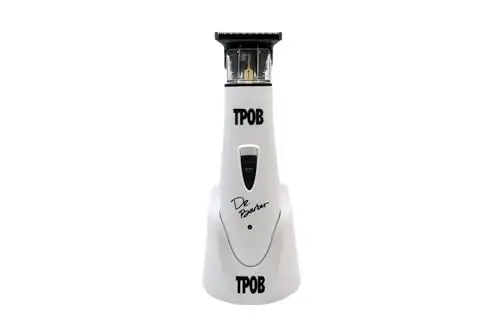 TPOB Ghost X Soqol Trimmer Erkaklar uchun Soch kesgich, Professional Soch Trimmer DLC Blade Trimmer Simsiz Qayta zaryadlanuvchi Edgers Clippers Elektr Soqol Trimmer Soqol olish moslamasi Uyda yoki Sartaroshda foydalanish uchun (Ghost X White) - TPOB
