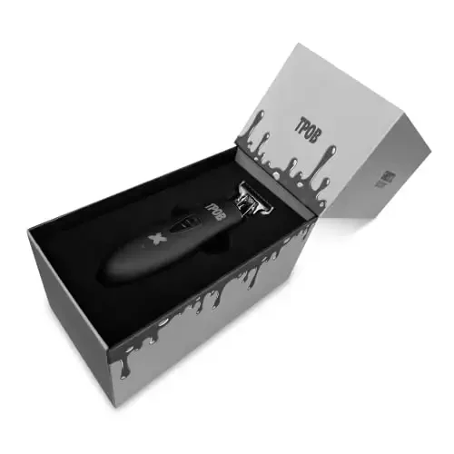TPOB Ghost X Soqol Trimmer Erkaklar uchun Soch Kesish Mashinasi, Professional Soch T-pichoqli Trimmer Simsiz Qayta Zaryadlanuvchi Chekka Kesuvchi Elektr Soqol Qirg'ichi (Ghost X Blackout) - 3