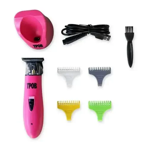 TPOB Ghost X Soqol Trimmer Erkaklar uchun Soch Kesish Mashinasi, Professional Soch Trimmer T-Blade Trimmer Simsiz Qayta Zaryadlanuvchi Edgers Clippers Elektr Soqol Trimmer Soqol olish Mashinasi (Ghost X Candy) - 4